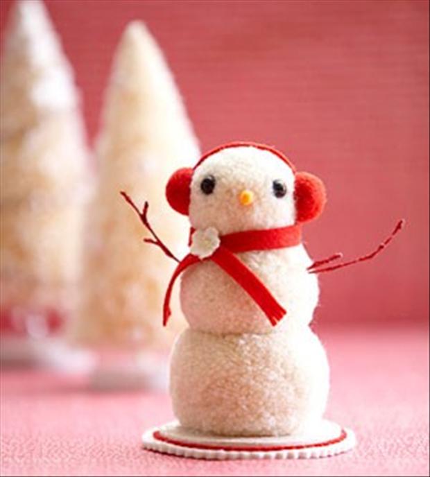 Cotton Ball Snowman Craft