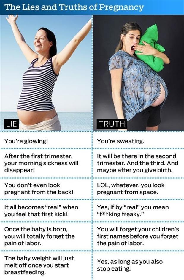 Funny Truths About Being Pregnant Dump A Day