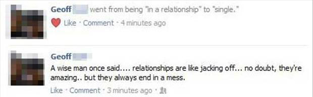 what is the meaning of complicated relationship in facebook