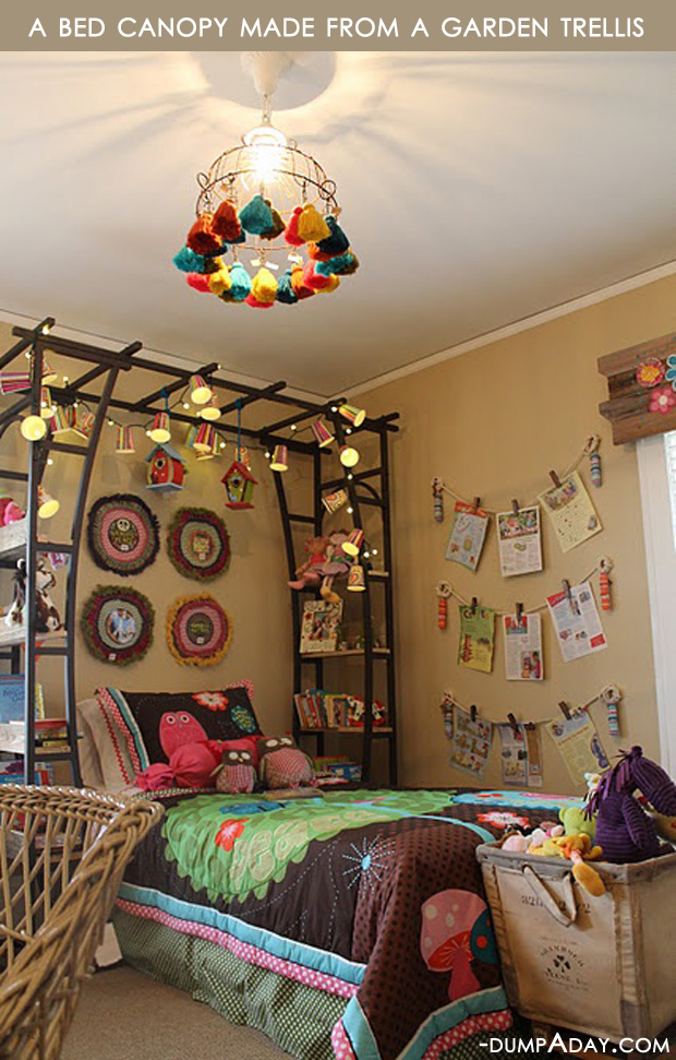 Amazing Easy DIY Home Decor Ideas- bed canopy - Dump A Day