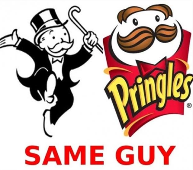 a can't be unseen monopoly guy is the same as pringles guy Dump A Day