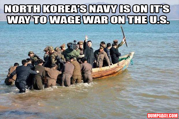 a North Korea is on the way to wage war with the united states funny pictures