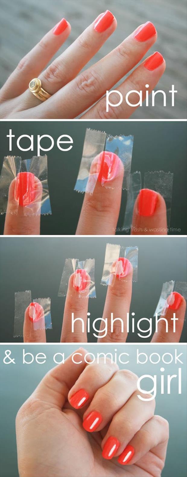 how to highlight your nails