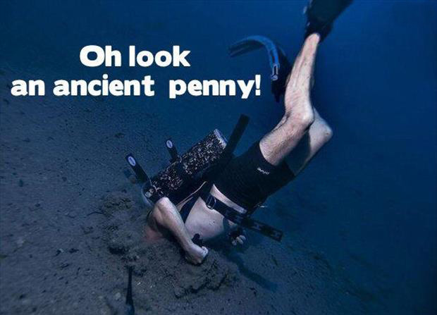 Oh look a penny diver