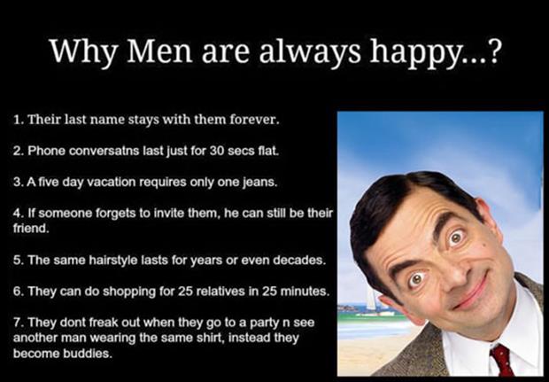 why men are so happy