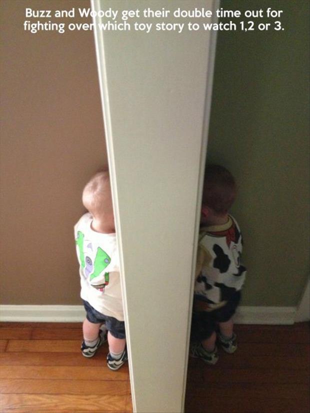 buzz and woody in timeout