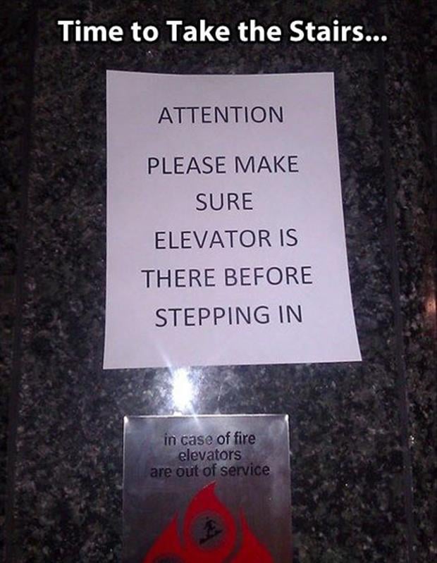 elevator signs