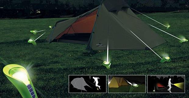 lighted tent stakes