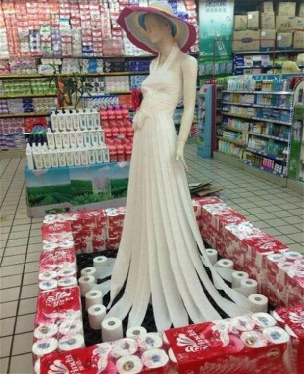 toilet paper dress