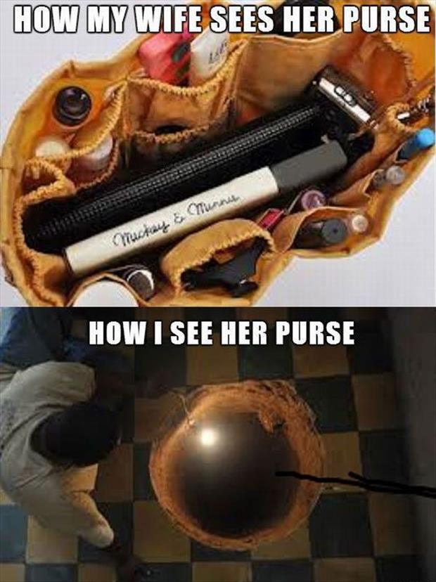 how I see my wife's purse