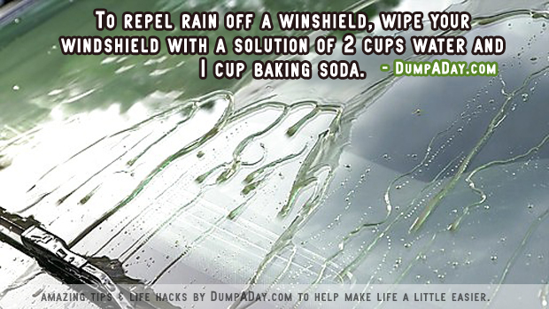 Amazing uses for Baking Soda- Windshield repellent