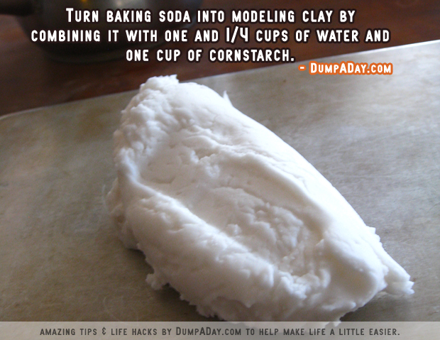 Amazing uses for Baking Soda- modelling clay