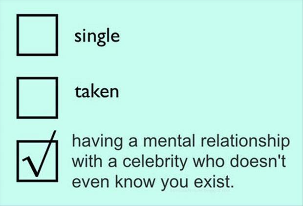 having a relationship with a celebrity