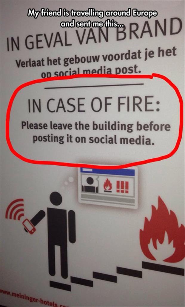 in case of fire