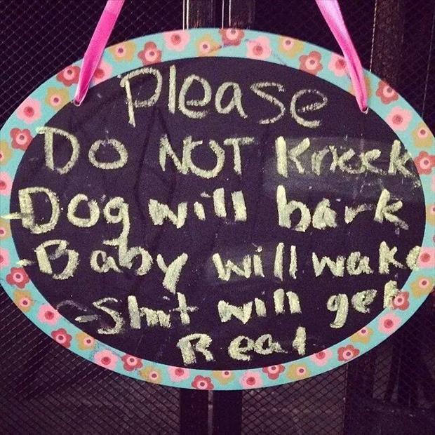 please don't knock