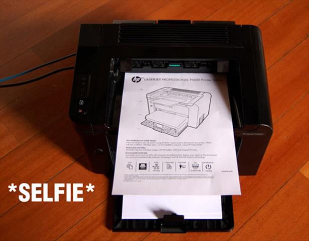 printer selfie