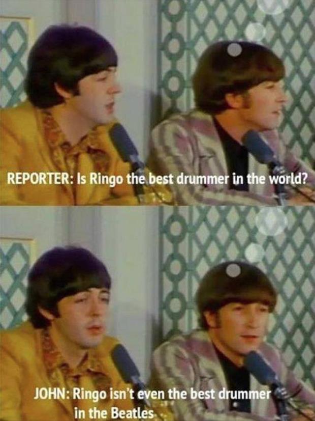 ringo star funny drummer