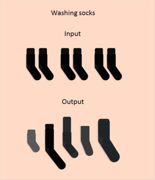 washing socks