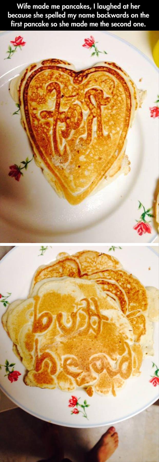 a wife made me pancakes