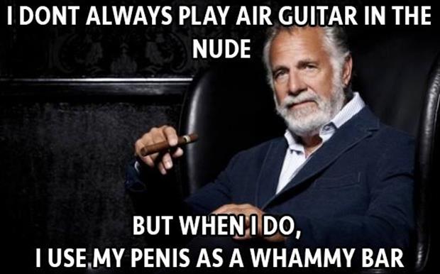 air guitar in the nude