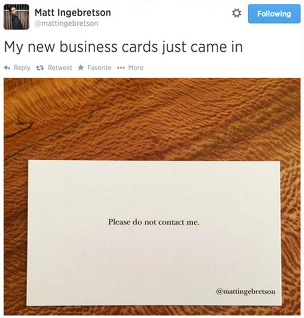 funny business cards