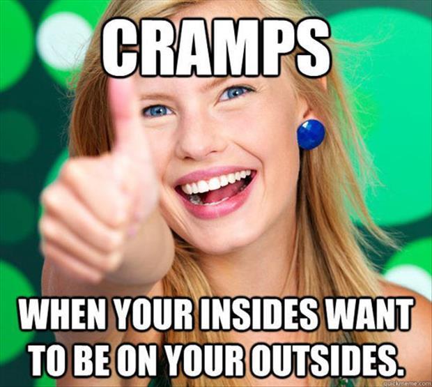 funny women cramps