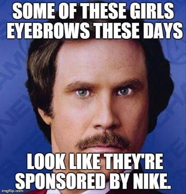 funny women eye brows