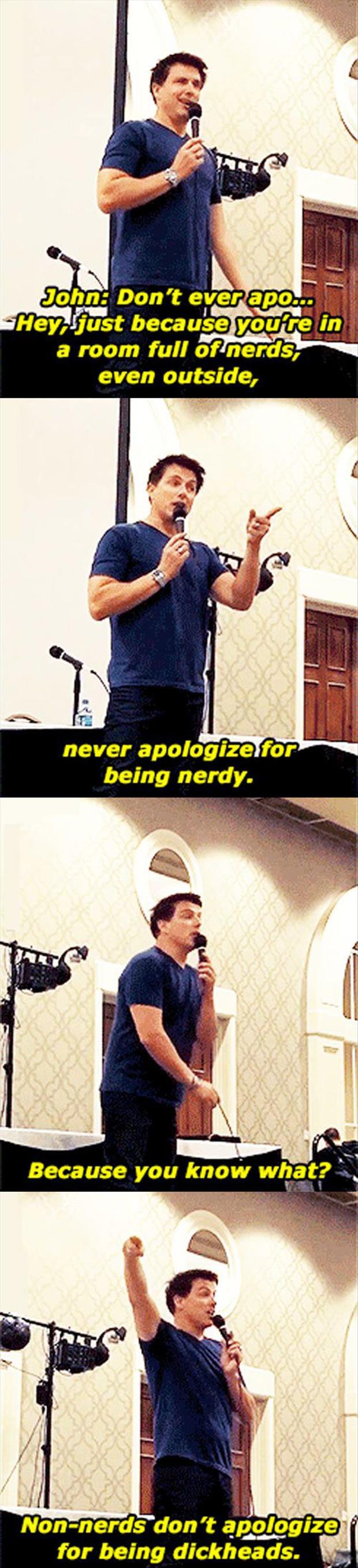 never apologize