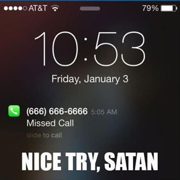 nice try satan