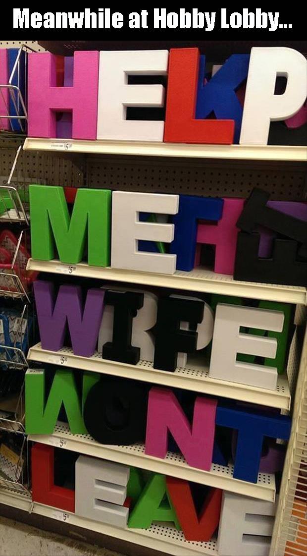 so I was at Hobby Lobby today