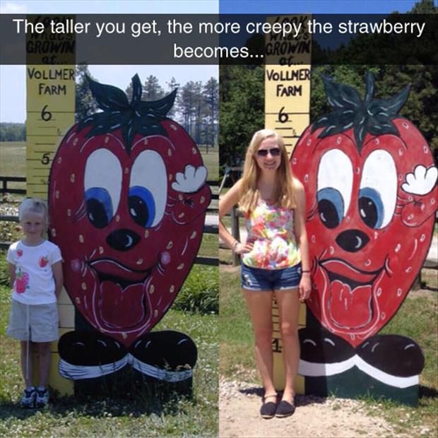 the creepy strawberry