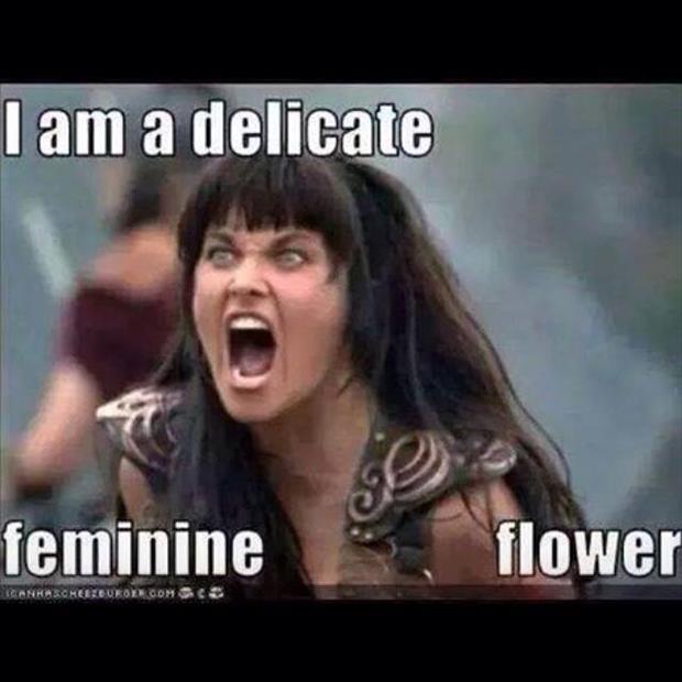 delicate female flower