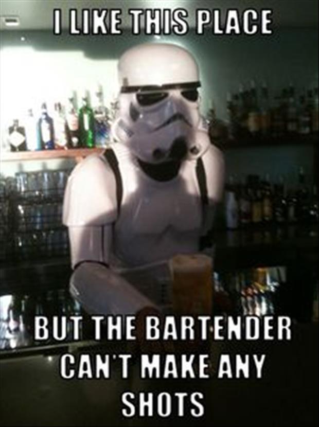 funny bartender