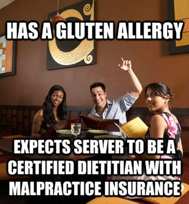 gluten free alergies