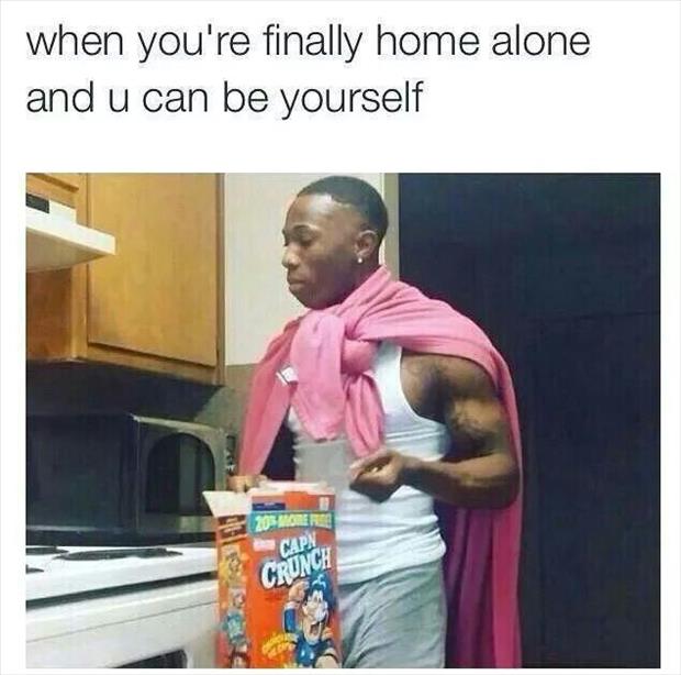 home alone and be yourself