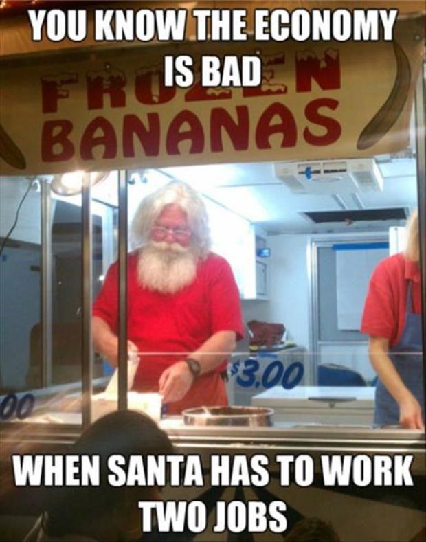 santa working two jobs