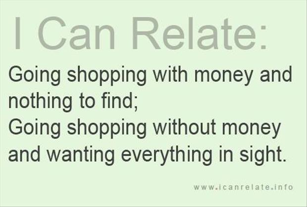 shopping with money