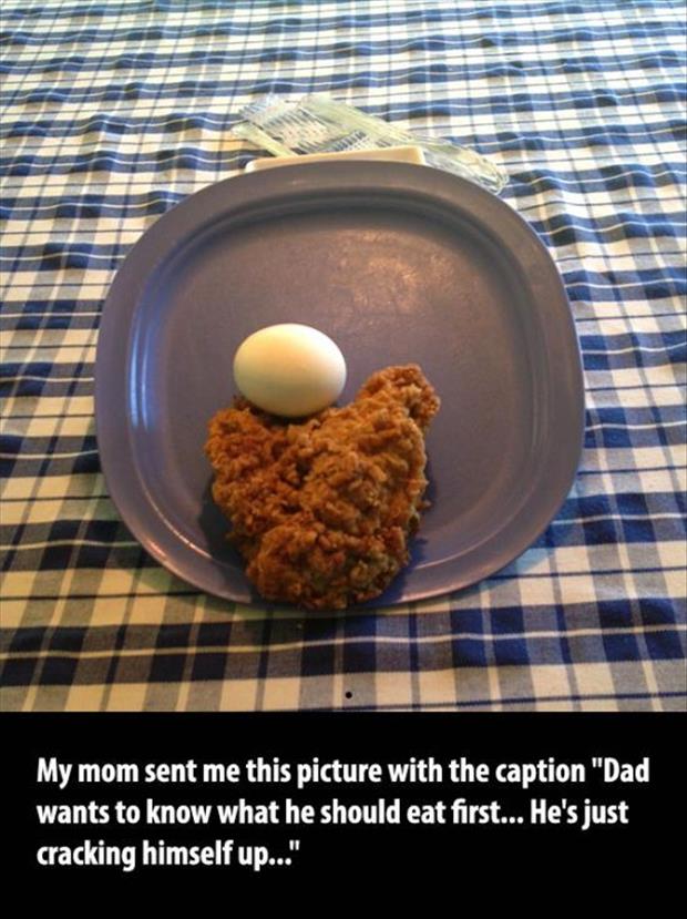 what to eat first dad jokes