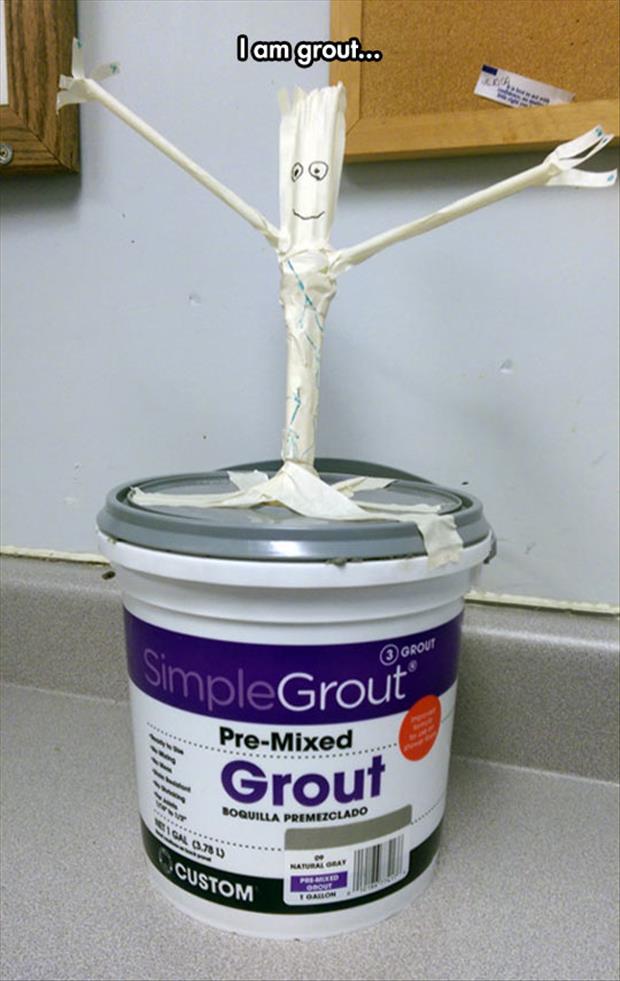 the grout