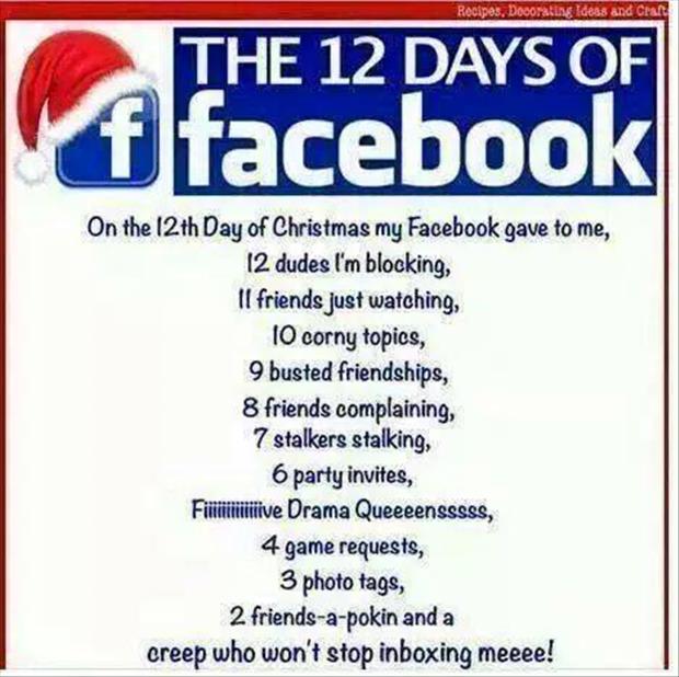 the 12 days of facebook