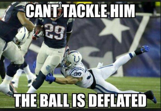 funny deflated footballs