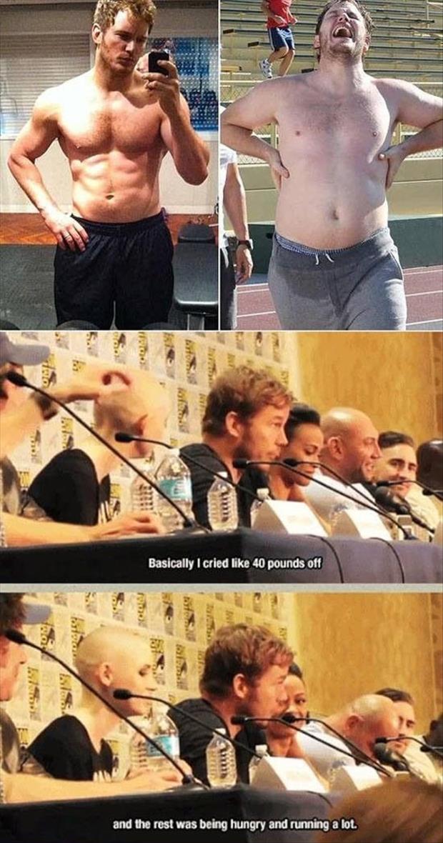 how to lose weight chris pratt