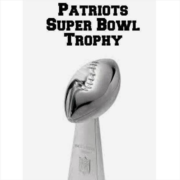 patriots superbowl trophey