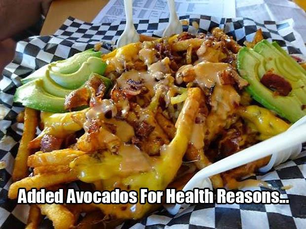 I added avocados for health reasons