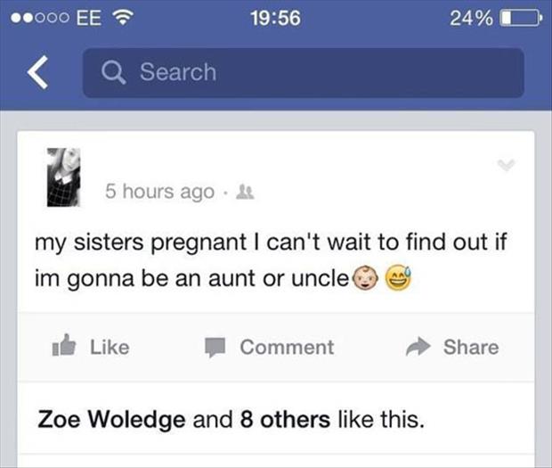 sister is pregnant