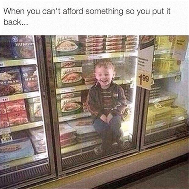 when you can't afford something