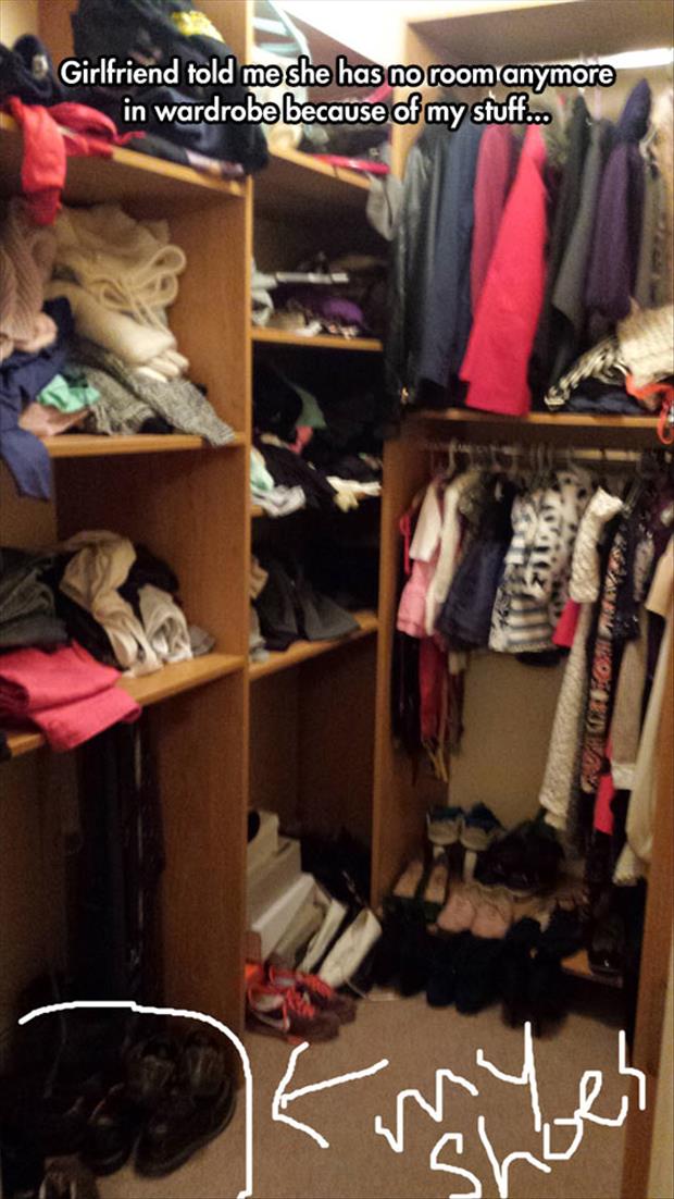 woman's closet