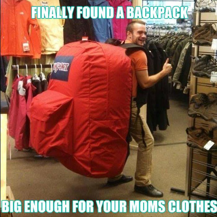 fat back pack for your mom