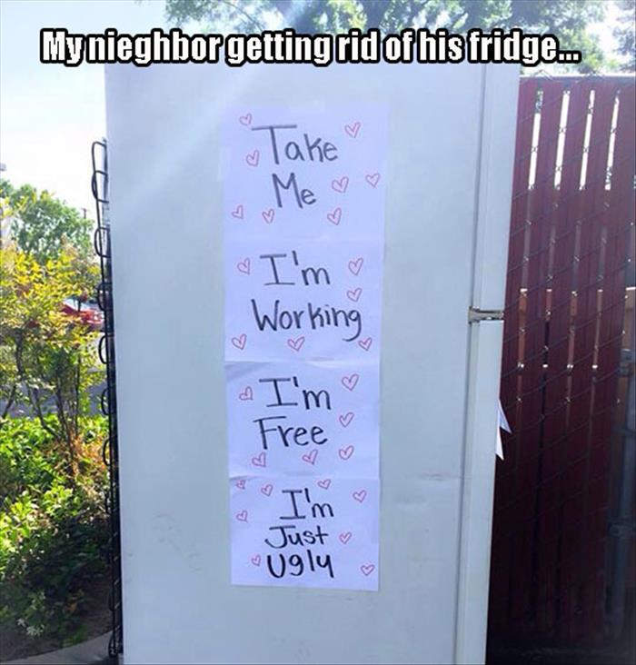 free fridge