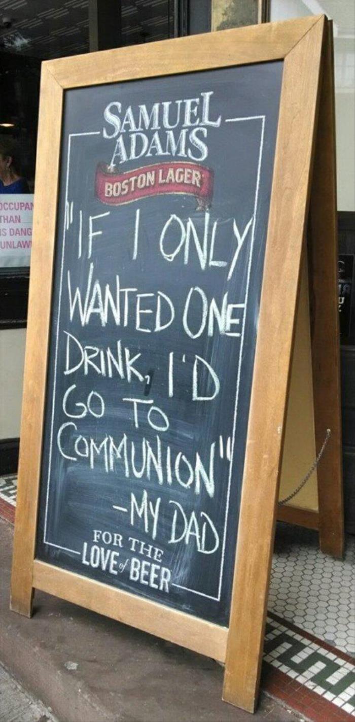 if I only wanted one drink